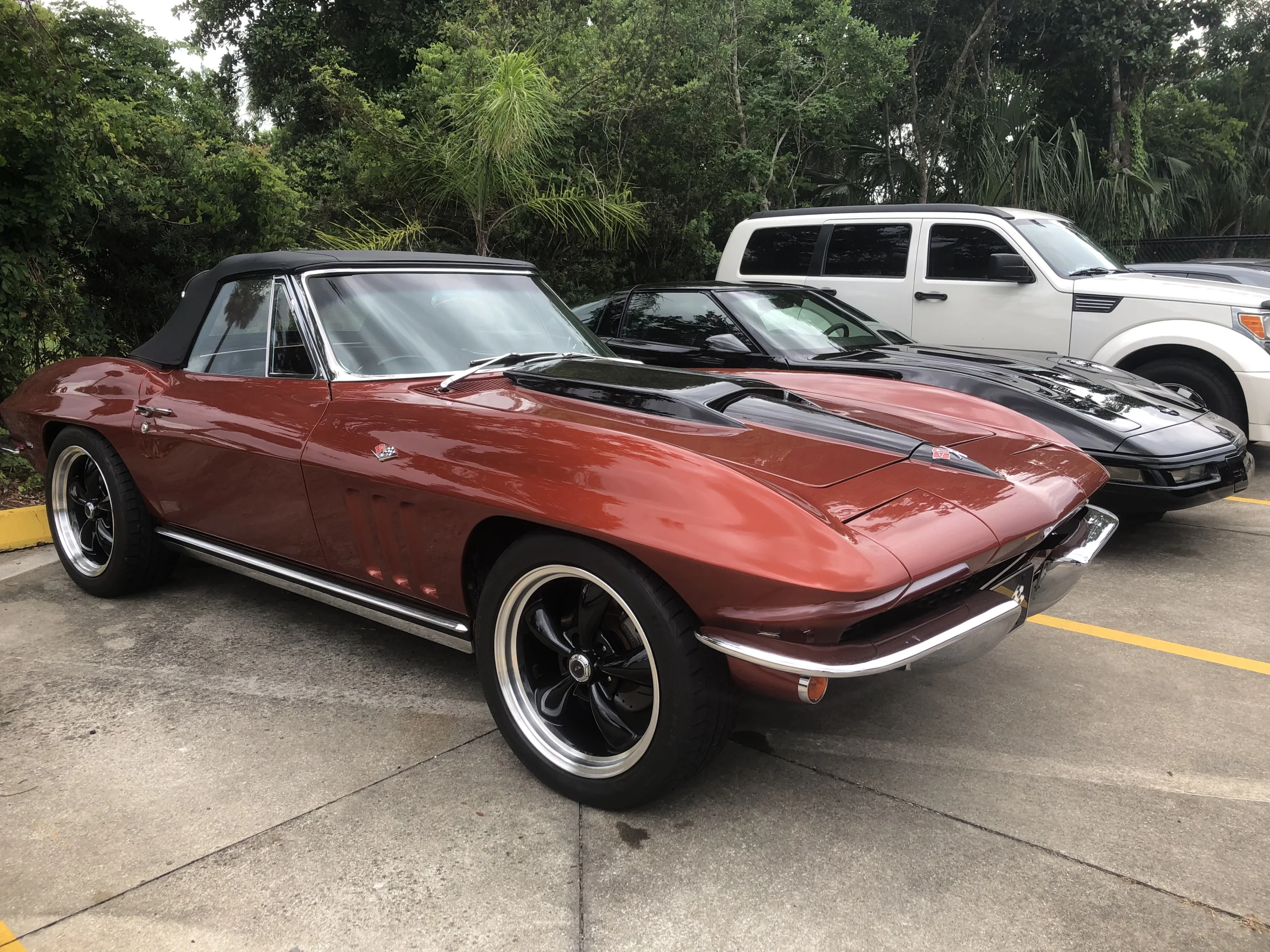 Customized Red 1963 - 1967 C2 Corvette